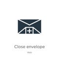 Close envelope icon vector. Trendy flat close envelope icon from web collection isolated on white background. Vector illustration