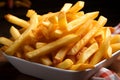 A close examination of delicious, fried to perfection French fries