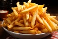 A close examination of delicious, fried to perfection French fries