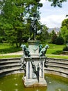 The fountain in the Diane Garden of the Fontainebleau castle