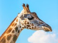 Close giraffe portrait Royalty Free Stock Photo