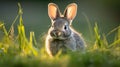 close gray rabbit