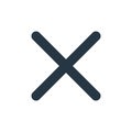 close icon vector from interface essentials concept. Thin line illustration of close editable stroke. close linear sign for use on