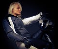 Image of motorcyclist Royalty Free Stock Photo