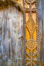 Old wood carving gate in Maramures Royalty Free Stock Photo