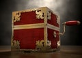 Close Jack-In-The-Box Antique Royalty Free Stock Photo