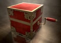 Close Jack-In-The-Box Antique Royalty Free Stock Photo