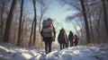 A close-knit group of teenage friends, backpacks and winter gear, embarks thrilling winter adventure during their school break.