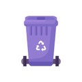 Close Lid Electronic Waste Trash Can