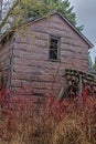 Close Look At An Abandoned House In The Woods Royalty Free Stock Photo