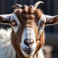 A close look from a goat