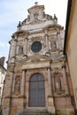 The facade of the old church of the Carmelite convent in Dijon