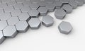 Close packed hexagons Royalty Free Stock Photo