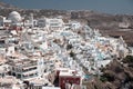 Close panoramic view of Fira, Santorini Royalty Free Stock Photo