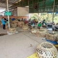 High risk of avian influenza transmission, Laos livestock market