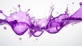 close purple splashes