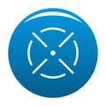 Close radar icon blue vector