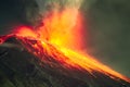 Close Range Long Exposure Of Tungurahua Volcano Royalty Free Stock Photo