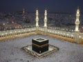 A close shot of famous Kaaba in Mecca, Saudi Arabia