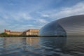 A close shot of the grand Chinese national theatre