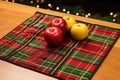 a close shot of a handcrafted kwanzaa mkeka mat Royalty Free Stock Photo
