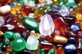 close shot of a pile of gemstones and beads