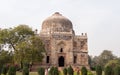 Close shot of the shish gumbad tomb at lodhi gardens in delhi