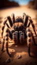 A Close-Shot of a Tarantula Spider AI Generative