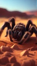 A Close-Shot of a Tarantula Spider AI Generative