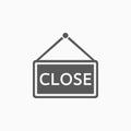 Close sign icon, close, badge, store, hanger