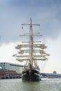 Close from a tall ship. Royalty Free Stock Photo