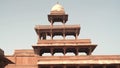 close tilt up clip of pancha mahal palace at fatephur sikri near agra