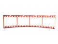 Close-up of 35 mm flim-strip (single) Royalty Free Stock Photo