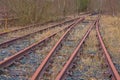 British rail abandoned railway switch points