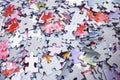 Abstract background with puzzle pieces Royalty Free Stock Photo