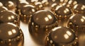 Golden Sphere Abstract Background Royalty Free Stock Photo