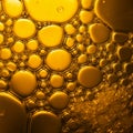 AI-Generated Image: Golden Bubbly Cell-Like Structures Royalty Free Stock Photo