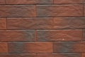 Close up abstract pattern of sandstone brick wall background in vintage tone style and vertical frame Royalty Free Stock Photo