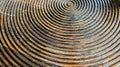 Close up of Abstract Seamless Pattern of Rustic Wooden Panel in Round or Circle Shape used as Template of Background Textured or F Royalty Free Stock Photo