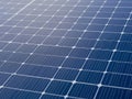Close up abstract view of a blue solar panel grid texture Royalty Free Stock Photo