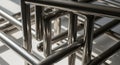 Abstract Stainless Steel Tube Structure Royalty Free Stock Photo