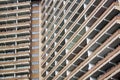 Close Up Abstract View Of High Rise Apartment Building Royalty Free Stock Photo