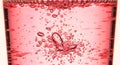 Abstract Red Bubbles in Liquid Royalty Free Stock Photo
