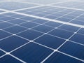 Close up abstract view of a solar panel grid with blue hues Royalty Free Stock Photo