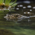 Close-Up of AcanthodiiÃ¢â¬â¢s Face, Its Sharp Features and Spiny Body Visible in Shallow Seas Royalty Free Stock Photo