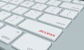 Close up of access keyboard button Royalty Free Stock Photo