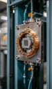 Close-Up of Advanced Quantum Processor Chip