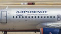 Close up of Aeroflot aircraft livery