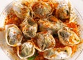 Close up of Afghan Mantu