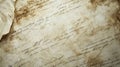 Close-up of Aged Paper with Handwritten Script Royalty Free Stock Photo